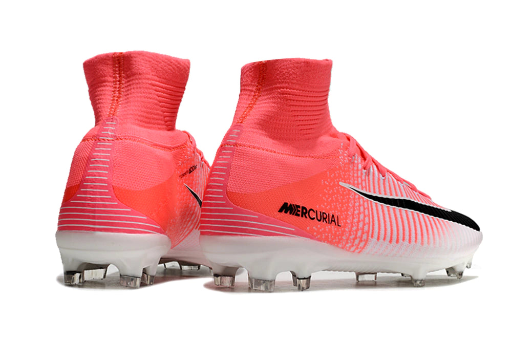 Chuteira Nike Mercurial Superfly 5 Elite Campo - Rosa/Branco