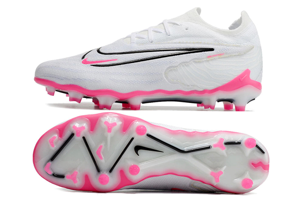 Chuteira Nike Campo Phantom GX Elite FG - Branco/Rosa