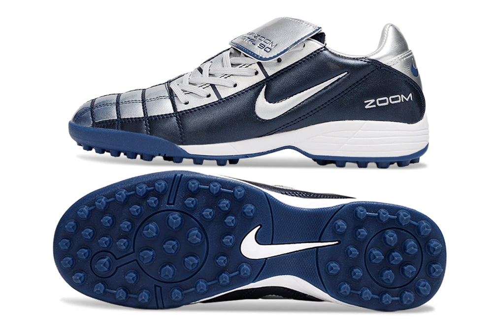 Chuteira Nike Total 90 Society - Prata/Azul