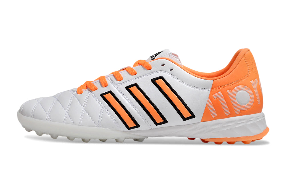 Chuteira Adidas Adipure 11 Pro Society TF - Branco/Laranja