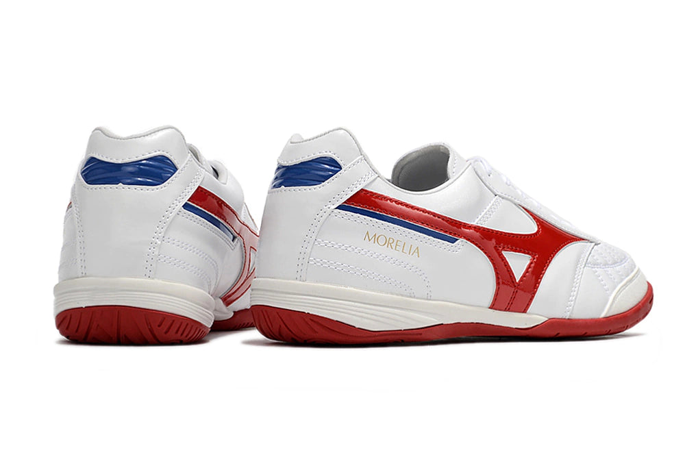Chuteira Mizuno Morelia Sala Futsal - Branco/Vermelho
