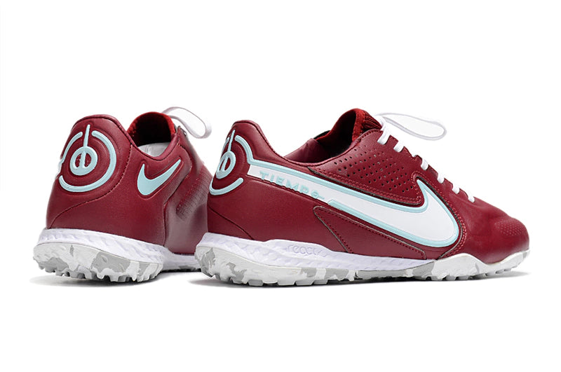 Chuteira Nike Tiempo 9 Pro Society - Vinho/Branco