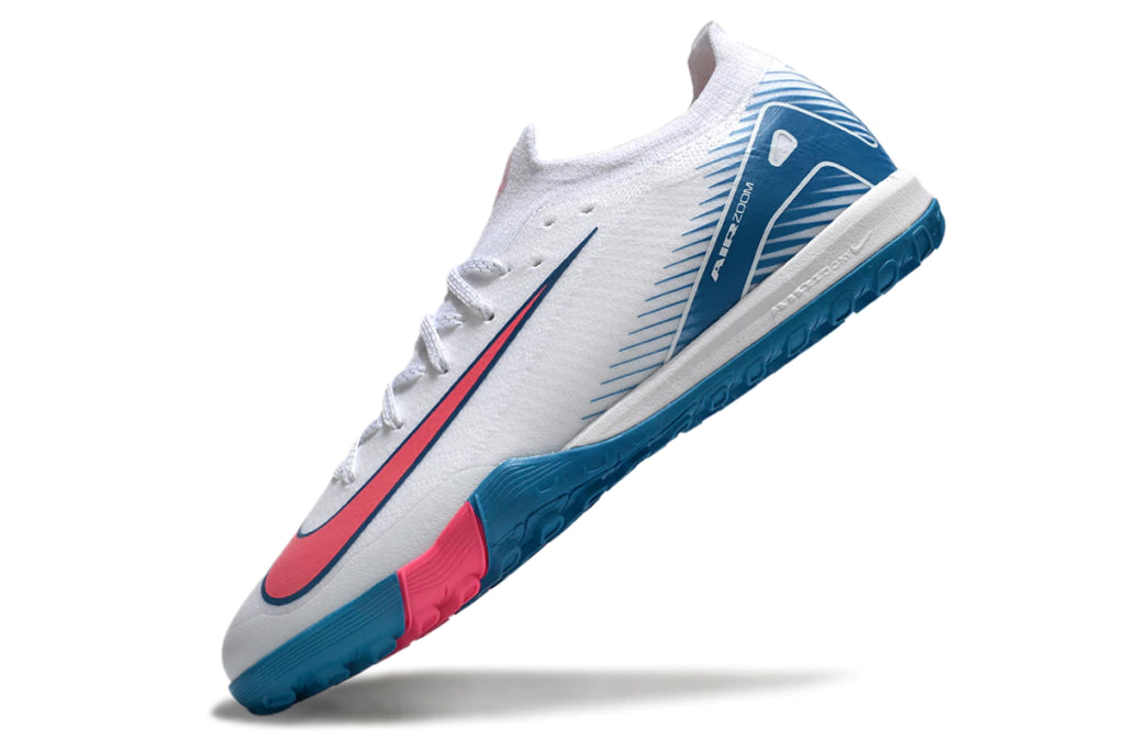 Chuteira Nike Mercurial Vapor 16 Elite Society - Branco/Azul/Rosa