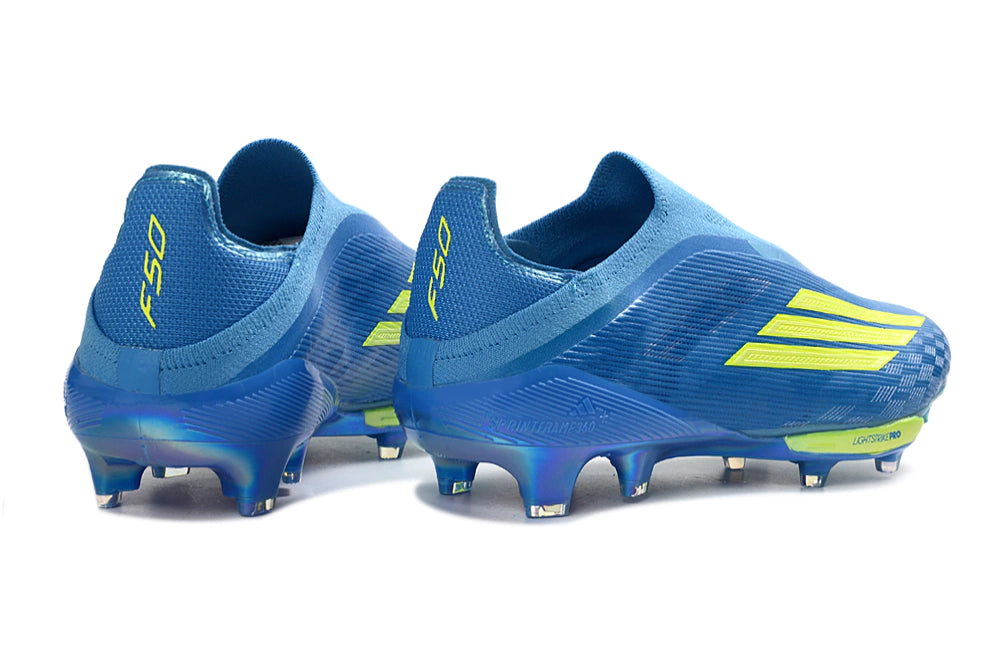 Chuteira Adidas F50+ Elite Campo - Azul