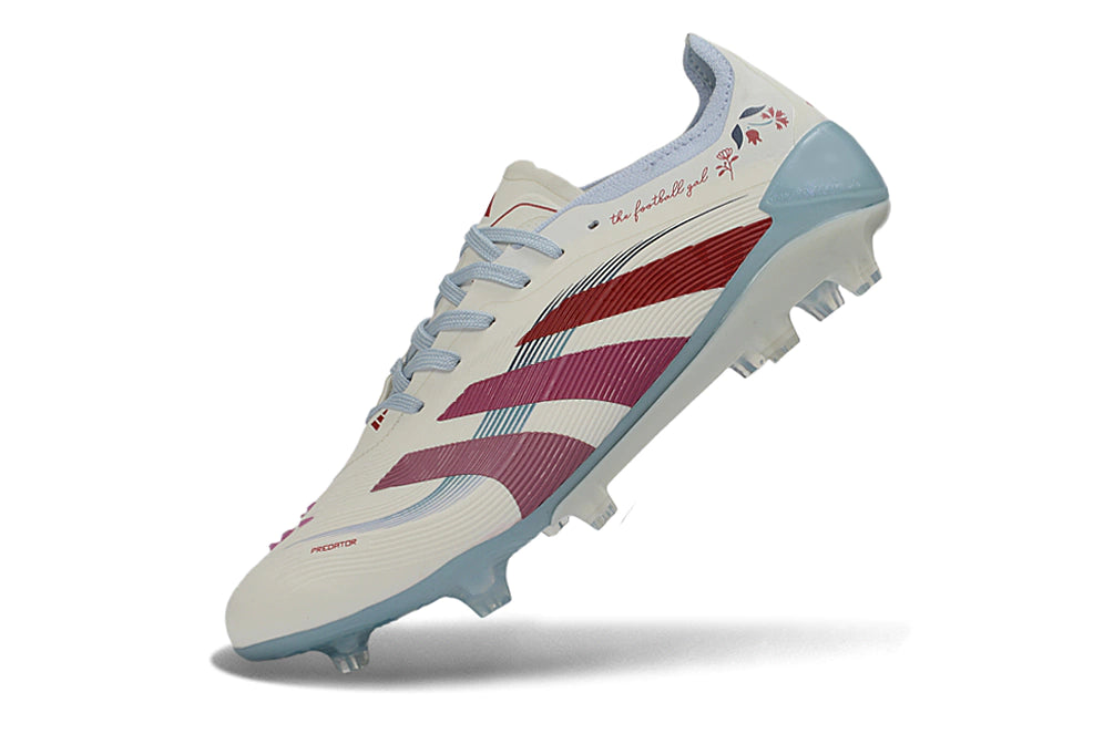 Chuteira Adidas Predator Elite 25 Campo FG - Branco/Azul