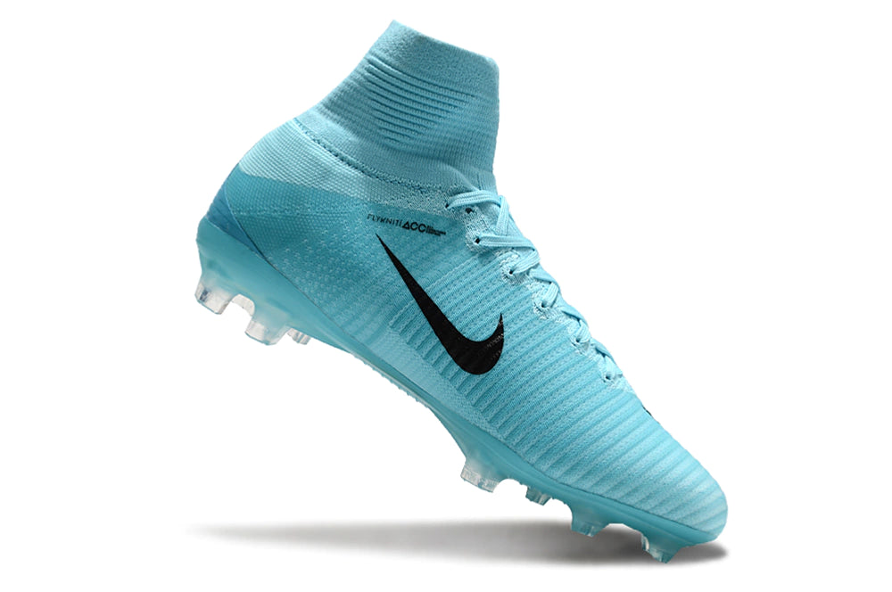 Chuteira Nike Mercurial Superfly 5 Elite Campo - Azul/Preto