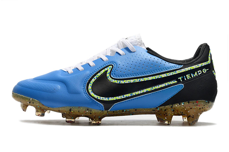 Chuteira Nike Tiempo Legend 9 Elite FG - Preto/Azul
