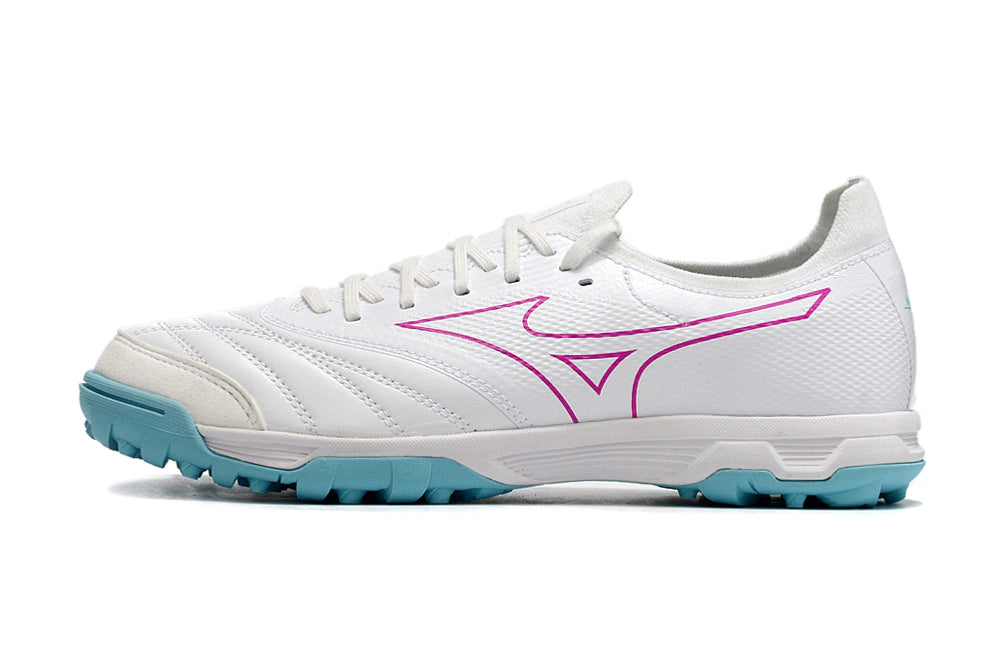 Chuteira Miuzno Morelia Neo Sala β Society - Branco/Rosa