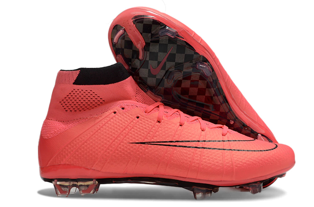 Chuteira Nike Mercurial Superfly 4 Elite Campo - Laranja/Preto