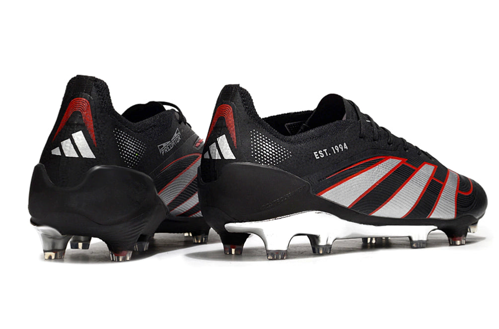 Chuteira Adidas Predator Elite 25 Campo FG - Preto/Vermelho