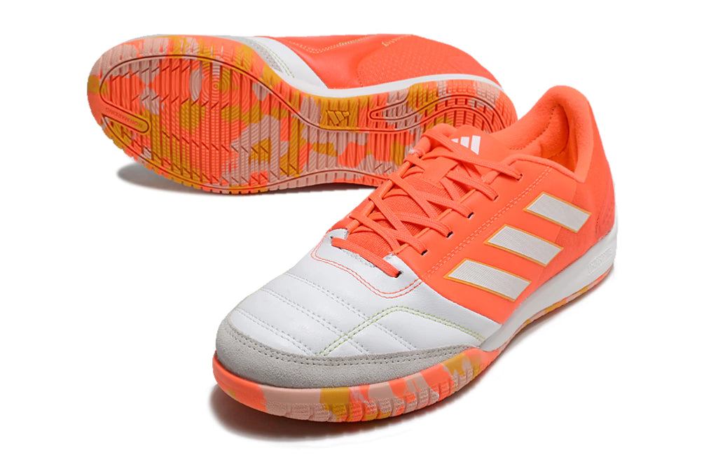 Chuteira Adidas Top Sala Futsal - Branco/Laranja