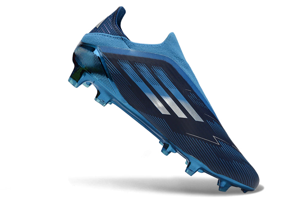 Chuteira Adidas F50 X Laceless Campo - Preto/Azul