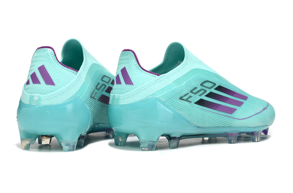 Chuteira Adidas F50 X Laceless Campo - Azul/Roxo