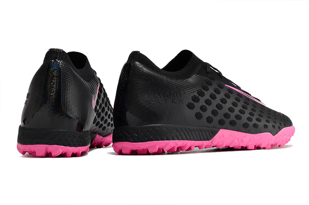 Chuteira Nike Phantom Ultra Venom Society TF - Preto/Rosa