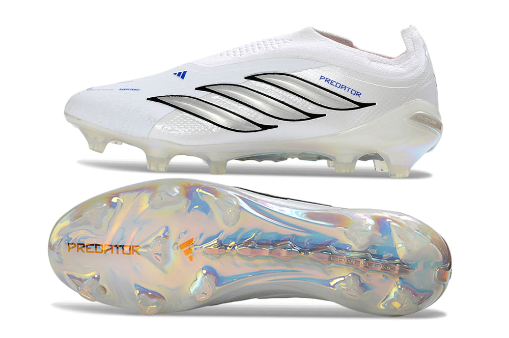 Chuteira Adidas Predator Laceless 26 Elite FG - Branco