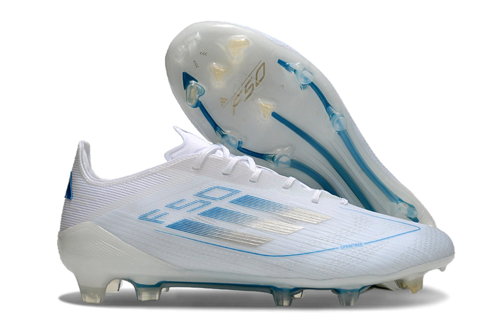 Chuteira Adidas F50 X Campo - Branco/Azul
