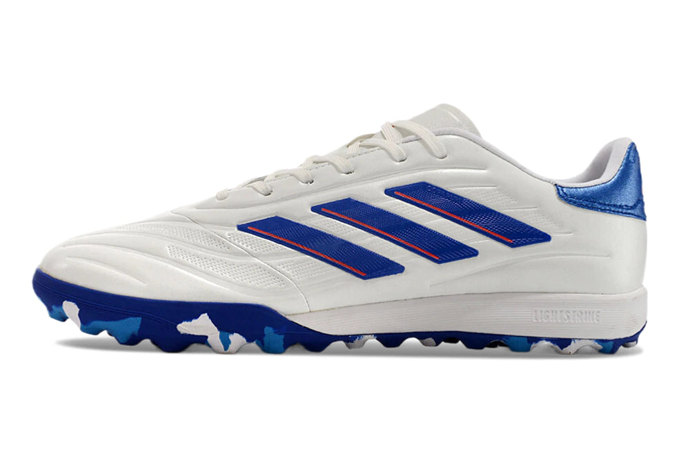 Chuteira Adidas Copa Pure.1 Society - Branco/Azul Escuro/Azul