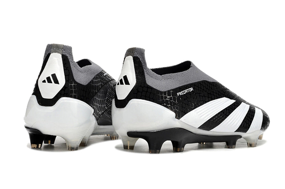 Chuteira Adidas Predstrike Elite Laceless Campo - Preto/Branco