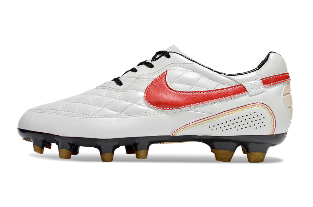 Chuteira Nike Tiempo Legend 10R Elite Campo - Vermelho/Branco