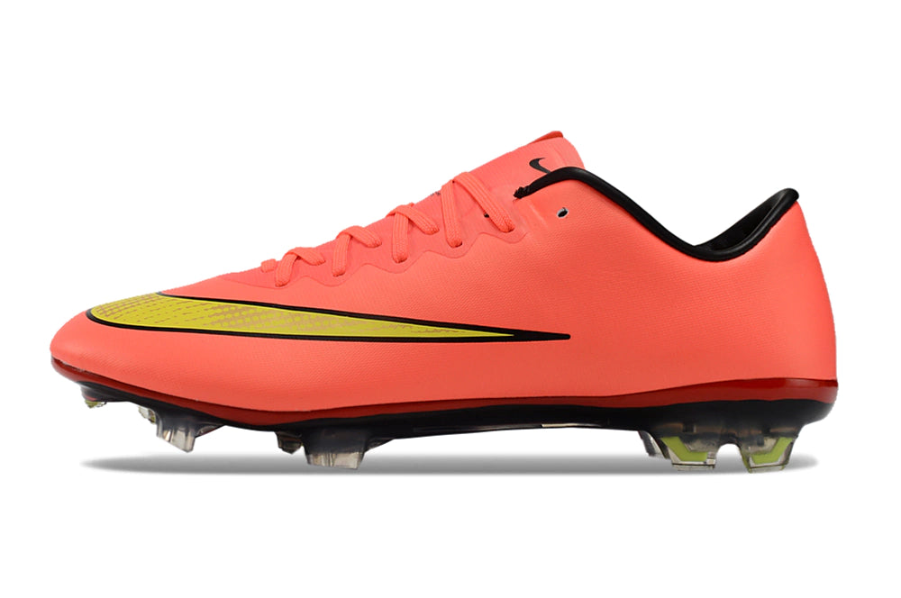 Chuteira Nike Mercurial Vapor 10 FG - Laranja/Amarelo
