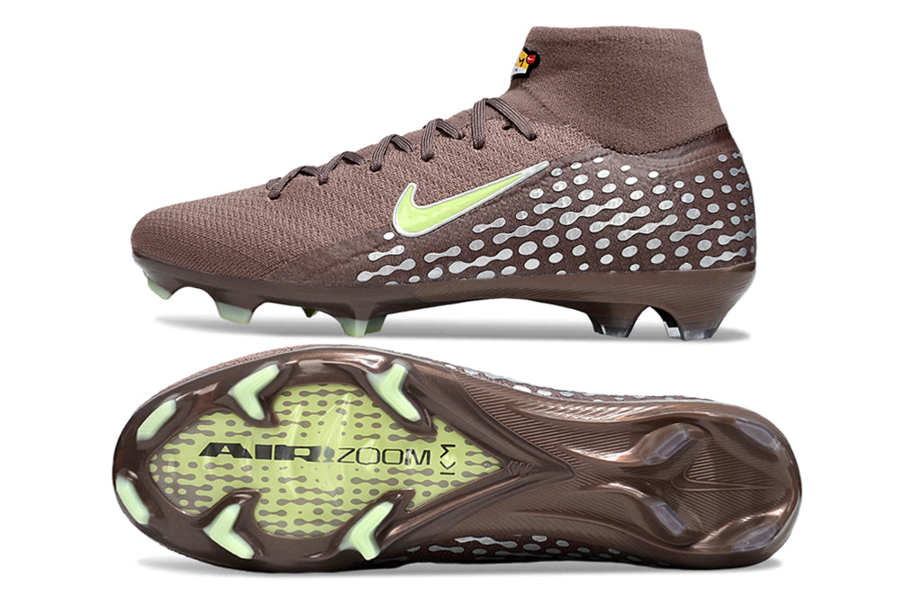 Chuteira Nike Air Zoom Mercurial Superfly 10 Elite Campo - Marrom