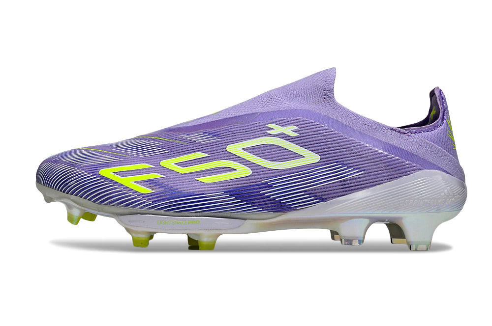 Chuteira Adidas F50 X Laceless Campo - Roxo/Branco