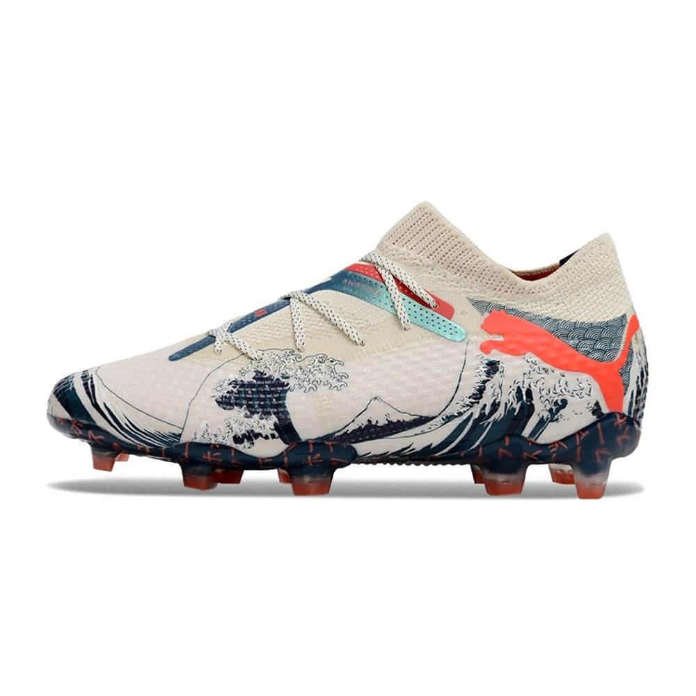 Chuteira Puma Future 7 Ultimate Campo FG - Branco/Azul