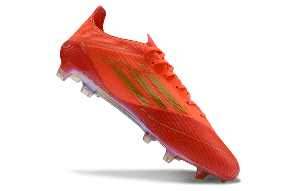 Chuteira Adidas F50 X Campo - Laranja/Dourado