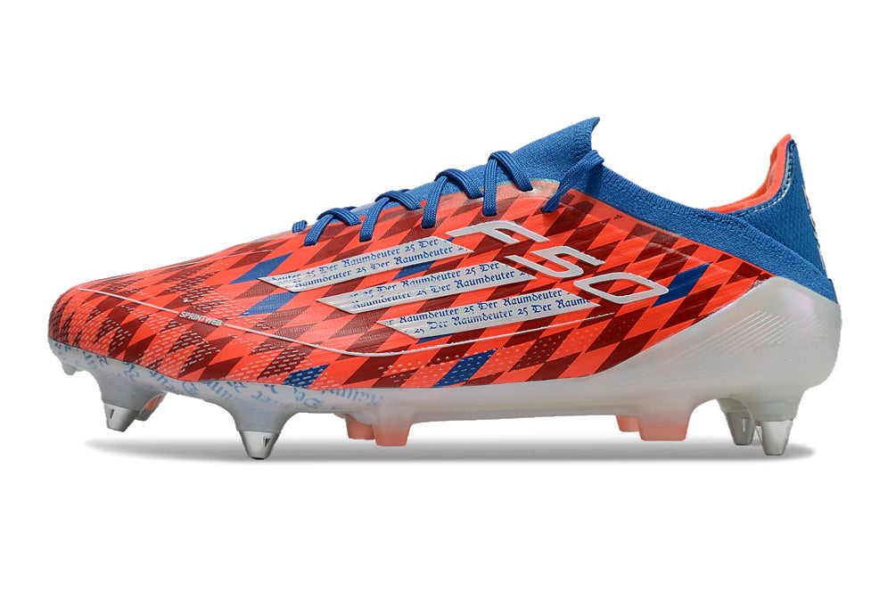 Chuteira Adidas F50 Elite SG - Vermelho/Azul/Branco