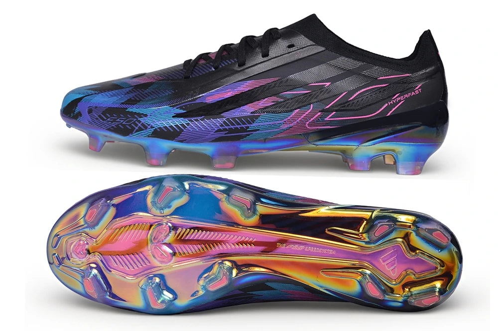 Chuteira Adidas F50 Hyperfast Eltie FG - Preto/Roxo
