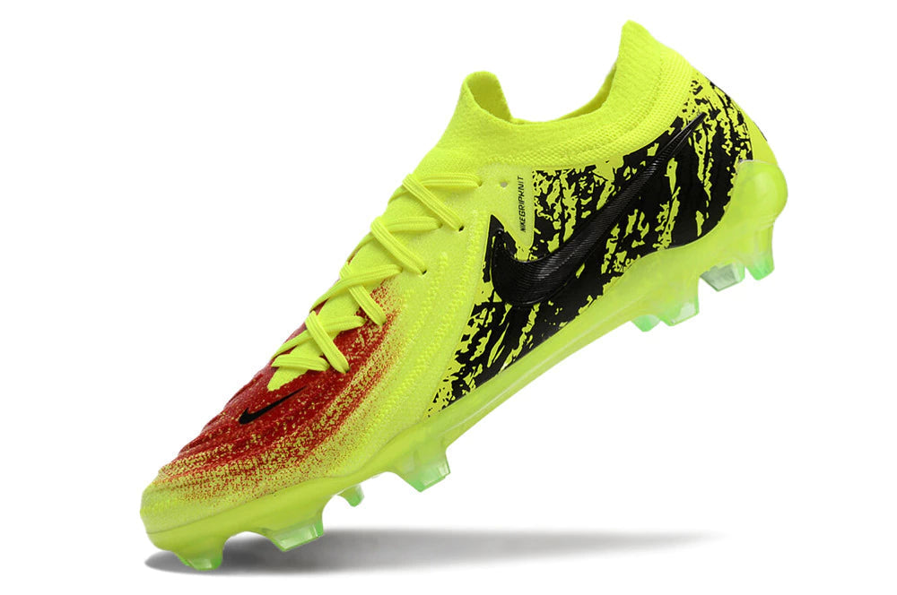 Chuteira Nike Campo Phantom GX2 Elite Campo FG - Amarelo/Preto/Vermelho