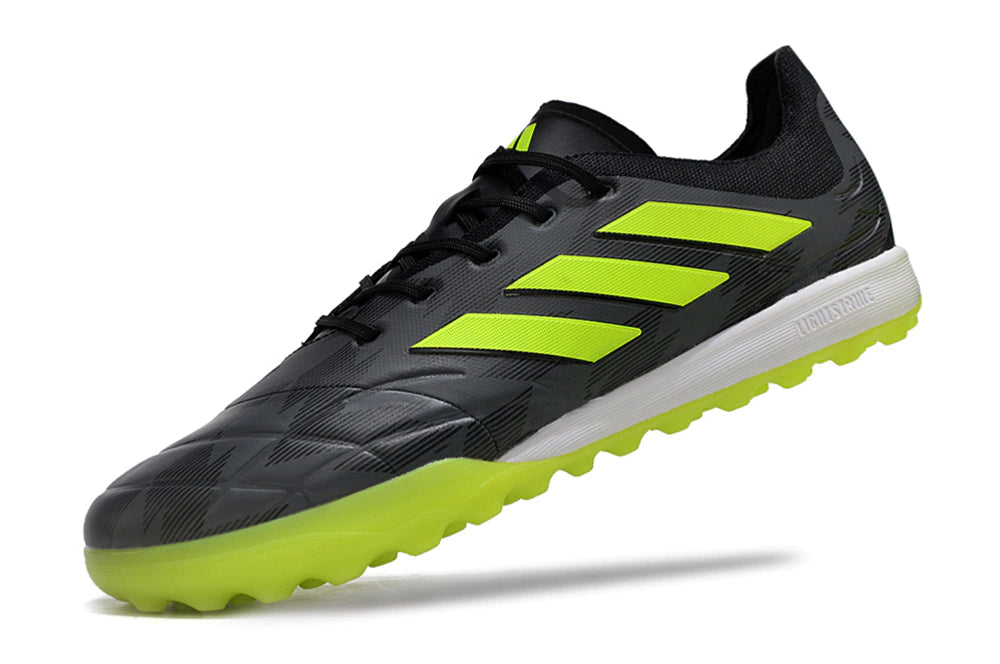 Chuteira Adidas Copa Pure.1 Society - Cinza/Verde