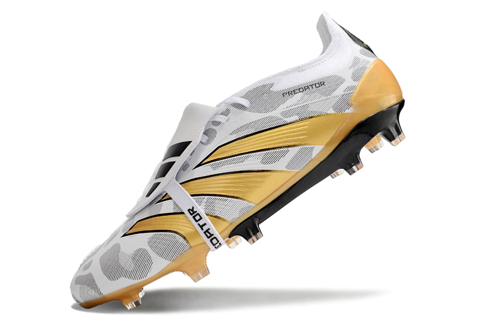 Chuteira Adidas Predstrike Elite Campo - Branco/Dourado