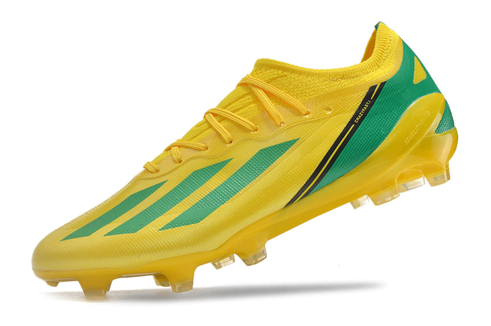 Chuteira Adidas X CrazyFast.1 FG - Amarelo/Verde