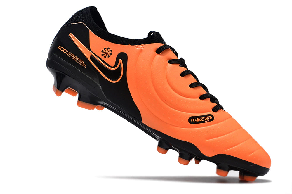 Chuteira Nike Tiempo Legend 10 Elite FG - Laranja/Preto