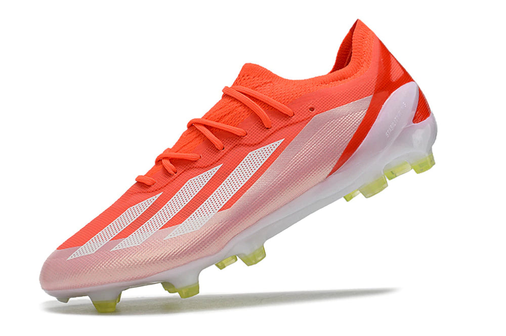 Chuteira Adidas X CrazyFast.1 FG - Vermelho/Branco