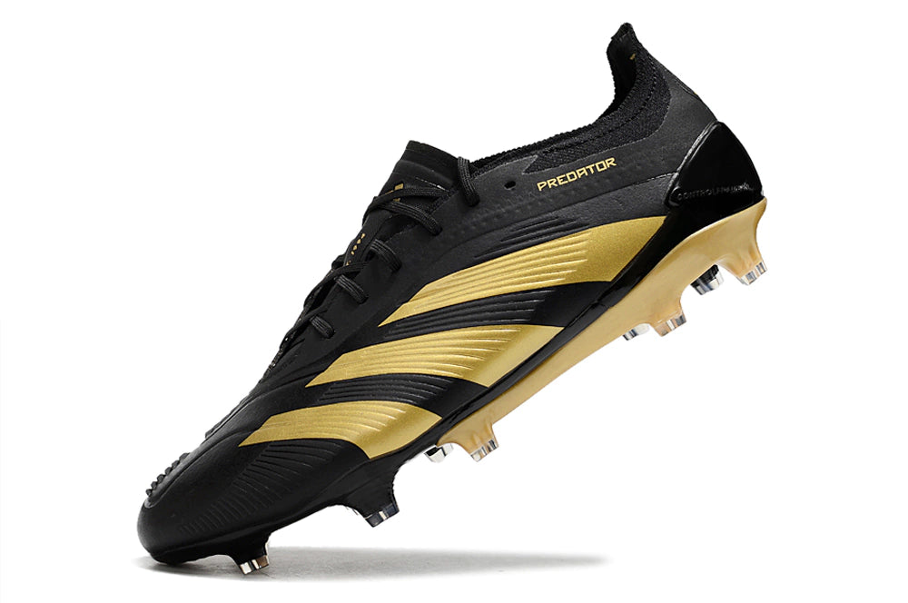 Chuteira Adidas Predator Elite Campo FG - Preto/Dourado