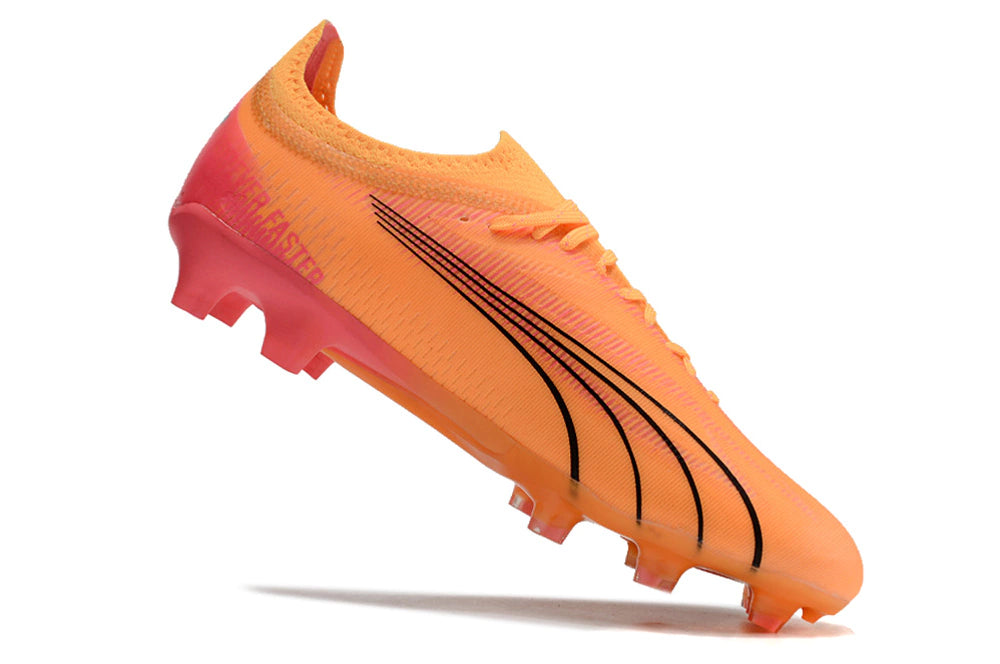 Chuteira Puma Ultra Ultimate Campo FG - Laranja/Preto