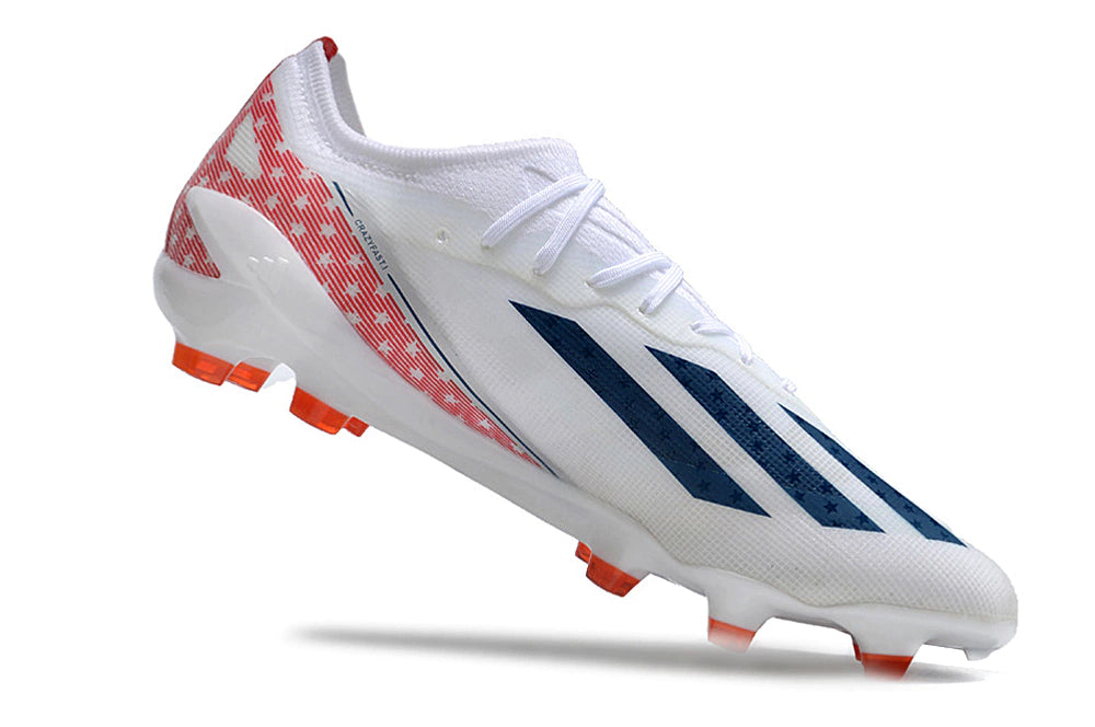 Chuteira Adidas X CrazyFast.1 FG - Branco/Azul