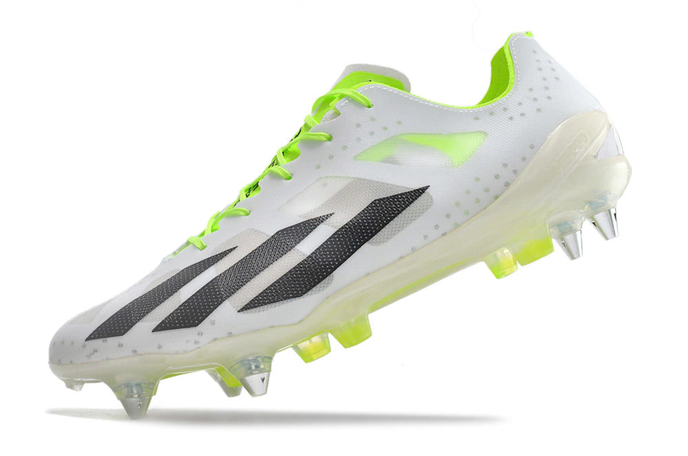 Chuteira Adidas X CrazyFast+ SG - Branco/Verde