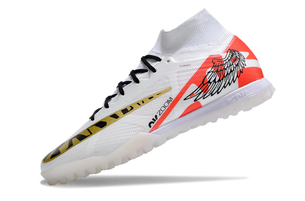 Chuteira Nike Mercurial Superfly 9 Elite Society - Branco/Vermelho