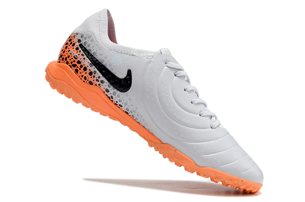 Chuteira Nike Tiempo 10 Pro Society - Cinza/Laranja
