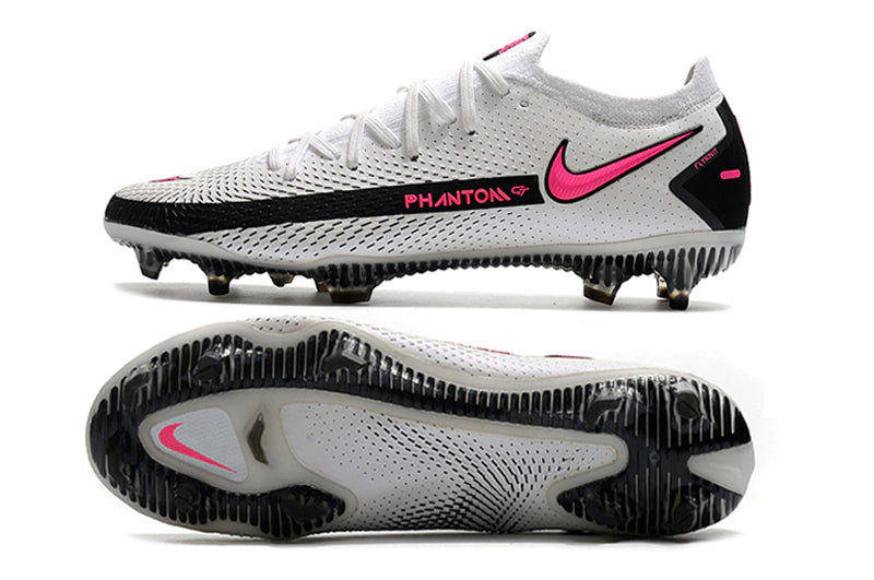Chuteira Nike Campo Phantom GT 2 Elite FG - Branco/Rosa