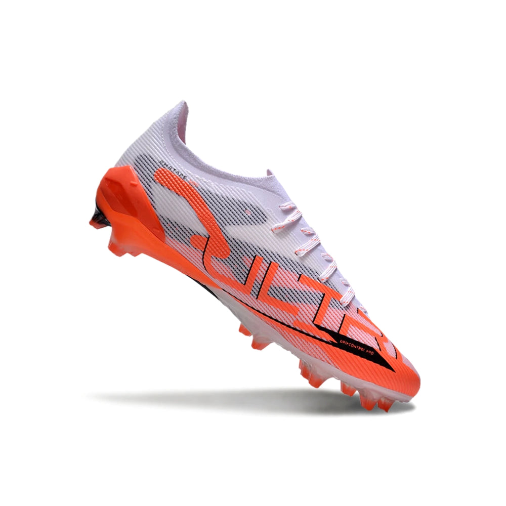 Chuteira Puma Ultra 5 Campo FG - Branco/Laranja