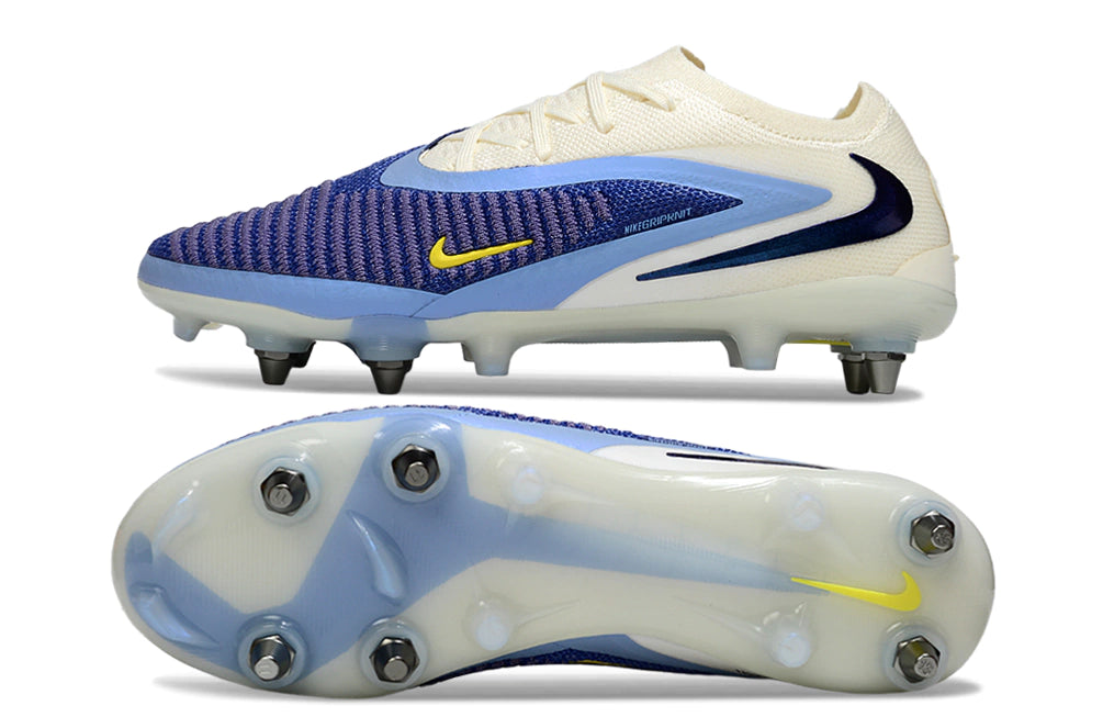 Chuteira Nike Phantom 6 Elite SG - Branco/Azul