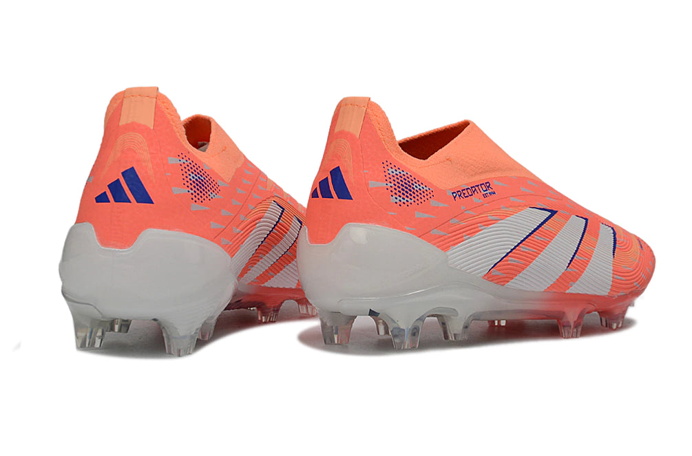 Chuteira Adidas Predator Elite 25 Laceless Campo "Coral Blaze"