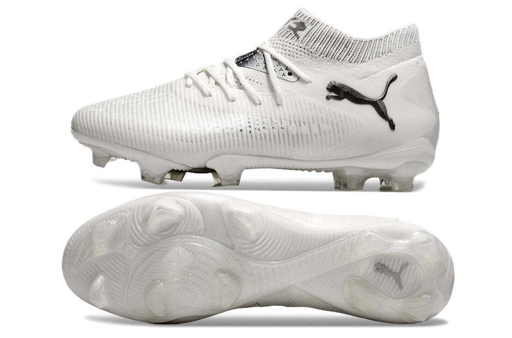 Chuteira Puma Future 8 Ultimate Botinha Campo FG - Branco/Preto