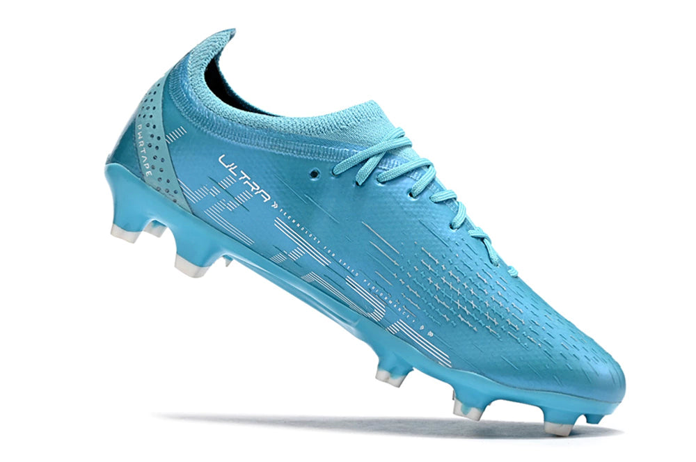 Chuteira Puma Ultra Ultimate Campo FG - Azul/Rosa