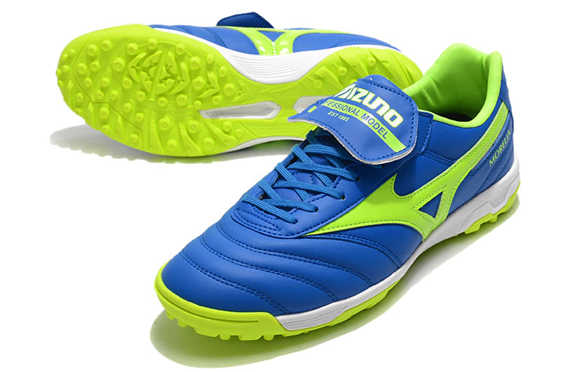 Chuteira Mizuno Morelia Neo 2 Society - Azul/Verde