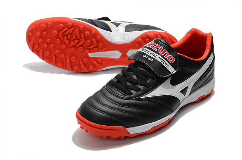 Chuteira Mizuno Morelia Neo 2 Society - Preto/Vermelho